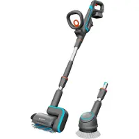 Gardena 14842-20 AquaBrush Universal 04/18V P4A Ready-To-Use Set Akku-Terrassenreiniger-Set 18,0 V, mit 1 Akku