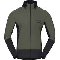 Norrøna Senja Alpha90 Hood Giacca da corsa Uomo (M, nero)