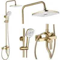 REA Set Doccia Argus Gold Brush
