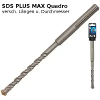Graphite Punta per calcestruzzo SDS Max, 16 x 600 mm, S4, quatro