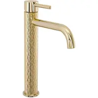 REA Rubinetto da Lavabo Lungo Art Gold High