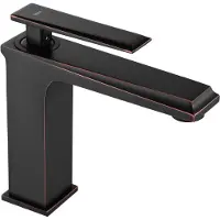 REA Rubinetto da Lavabo Romano Old Black Low