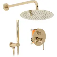 REA Set Doccia da Incasso Lungo L. Gold + Box