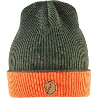 Fjällräven Sörmland Reversible Beanie Berretto (One Size, olivia/nero)