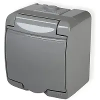 Karlik Elektrotechnik Prese singole da interno, con/senza sportello per cenere, grado di protezione IP54, modello 10GHE-1