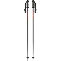 Komperdell - Bâtons de ski - Alpine Schnapspole in Alluminio - Taglia 130 cm - Nero