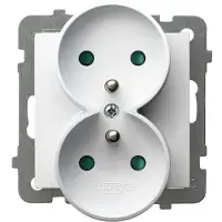 Ospel GP-2GRZP/m/00, Bianco, IP20, 16 A, 71 mm, 48 mm, 71 mm