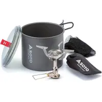 Soto Amicus W/O Igniter + New River Pot Combo Fornelli a gas (1 l, turchese)
