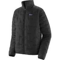 Patagonia - Piumino ultraleggero e comprimibile - M's Micro Puff Jkt Black per Uomo in Nylon - Taglia S - Nero