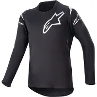 Alpinestars Maglia Racer Graphite Ragazzo 2023 Black Reflective Black