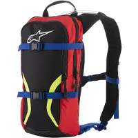 Alpinestars Zaino Idratazione Iguana Black Blue Red Yellow Fluo, Taglia: One Size