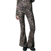 Colourful Rebel Leopard Peached Extra Flare Pants Warm Brown Taglia: S | Pantaloni Outlet | Donna | Marrone
