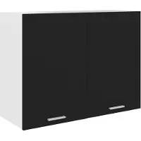 vidaXL Pensile Lyon Nero 80x31x60 cm Materiale legnoso