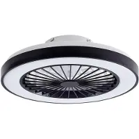 LINDBY Ventilatore da soffitto LED Teleo, Ø48 cm, nero, DC, Tuya