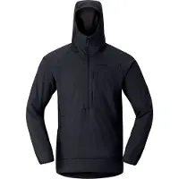 Norrøna - Strato intermedio traspirante - More Octa Zip Hood M Caviar Black per Uomo - Taglia M - Nero