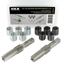 VAR Kit di riparazione filetti pedali PE-04700, passo 5/8x24, per braccio pedivella professionale.