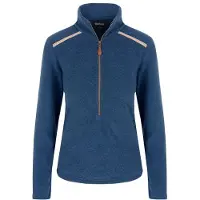 Sherpa Women's Rolpa Eco Pullover Zip Pullover in pile Donna (XL, blu)