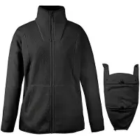 Mamalila Women's Fleece-Tragejacke Basel Giacca in pile Donna (XXL, nero)