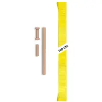 Gibbon Slacklines Giboard Line Slackline (160 x 5 cm, giallo)