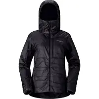 Norrøna - Piumino in piuma sintetica - Falketind Thermo40 Zip Hood W Caviar Black per Donne in Nylon - Taglia S - Nero