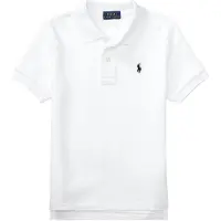 Ralph Lauren per ragazzo. 322603252004 Polo iconica in piqué bianco (2años= 94/100cm), Casual, Cotone, Manica corta, moda per bambini