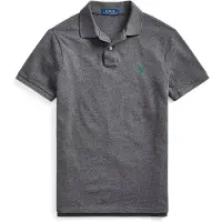 Ralph Lauren per uomo. 710795080008 Polo in piqué Slim Fit grigio (XL), Casual, Cotone, Manica corta