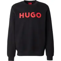 HUGO per uomo. 50477328 Felpa nera Dem (M), Nero, Casual, Manica lunga, Cotone biologico, Sostenibile