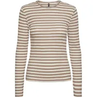 Pieces Top A Maniche Lunghe | Beige | M