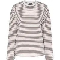 Pieces Top A Maniche Lunghe | Beige | 2XL