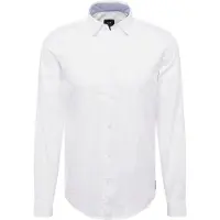 Armani Exchange per uomo. 8NZCGBZ8ANZ0130 Camicia basica bianca (XS), Bianco, Casual, Cotone, Manica lunga