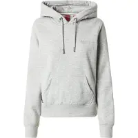 Superdry per donna. W2012180A Felpa con cappuccio grigia con logo Essential (XL), Casual, Grigio, Cotone, Sostenibile