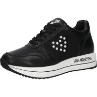 Moschino Pearls Calfskin Sneakers Black Taglia: 36 | Sneakers Outlet | Donna | Nero