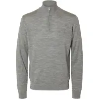 Selected Maglione A Mezza Cerniera Uomini Grigio S