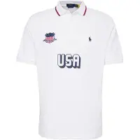 Ralph Lauren per uomo. 710944666001 Polo bianca dalla vestibilità classica USA (L), Bianco, Casual, Cotone, Manica corta