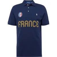 Ralph Lauren per uomo. 710944667001 Polo vestibilità classica Francia blu (XL), Casual, Cotone, Manica corta
