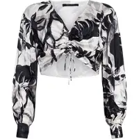 AllSaints Carla Jackie Top Ecru White Taglia: 38 | Magliette intime Outlet | Donna | Marrone