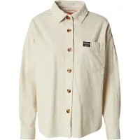 Superdry per donna. W4010450A Sovracamicia in velluto a coste spesso beige (XS), Casual, Cotone, Manica lunga