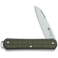 FOX Vulpis FX-VPGP130-MG Polished N690Co, Grenade Pattern Military Green Aluminium, coltello da tasca