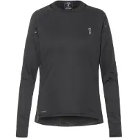 ON Women's Performance Long-T Maglia da corsa Donna (M, nero)
