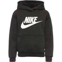 Nike Big Kid's Sportswear Club Fleece Hoodie Felpa con cappuccio Bambini (L, nero)