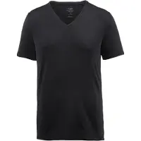 Icebreaker Anatomica S/S V Intimo lana merinos Uomo (L, nero)