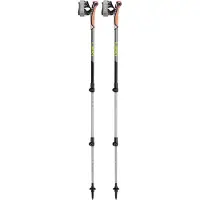 LEKI Traveller Alu Bastoni da nordic walking (90-130 cm, nero/giallo)