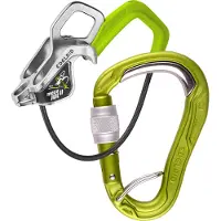 Edelrid - Kit completo di assicurazione - Mega Jul Belay Kit Bulletproof Screw II Oasis - Verde