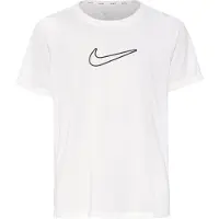 Nike Kid's One Fitted Dri-Fit Short-Sleeve Top Maglia funzionale Bambini (L, bianco)