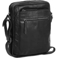 Chesterfield Wax Pull Up Borsa a tracolla Vera Pelle 21 cm nero