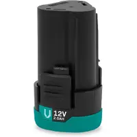 Vonroc Batteria 12V - 2,0Ah | Cavo usb-c incluso