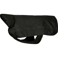 Hg Coperta per cani HorseGuard riflettente nera 600D, misura: 30cm