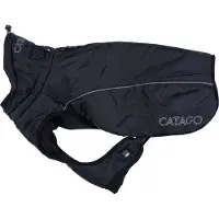 CATAGO Cappottina per cani FIR-Tech nera, taglia: 30 cm