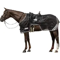 Waldhausen Tappeto da equitazione Reflex - Nero/Grigio argento
