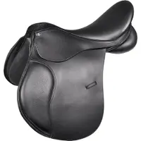Waldhausen Sella Comfort Pony in pelle per uso generico, nera, 15,5" nera, 15,5"